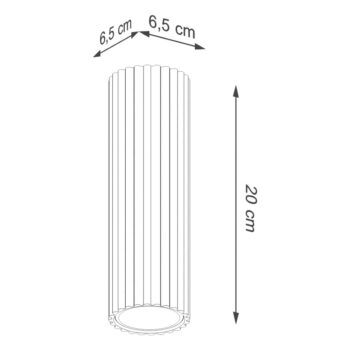 Stropné svietidlo v tehlovej farbe Gleam – Nice Lamps - Image 10