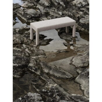 Béžová lavica z textílie buklé Sitta – Blomus - Image 5