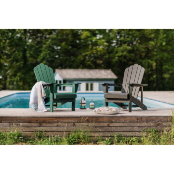 Sivé plastové záhradné kreslo Adirondack – Bonami Selection - Image 2
