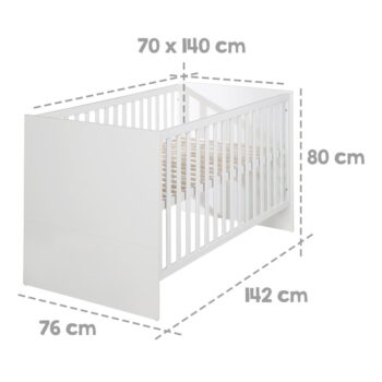 Biela postieľka 70x140 cm Lilo – Roba - Image 4