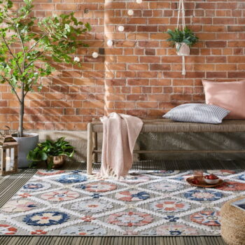 Sivý vonkajší koberec 170x120 cm Flora - Flair Rugs - Image 3