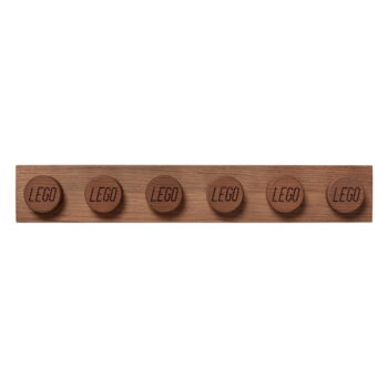 Detská nástenná polica z tmavo moreného dubového dreva LEGO® Wood - Image 6