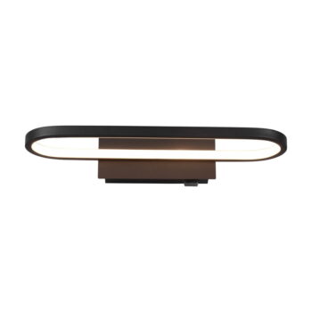 Matne čierne LED nástenné svietidlo (dĺžka 40 cm) Gianni - Trio - Image 5