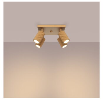 Stropné svietidlo v zlatej farbe 25x25 cm Gleam – Nice Lamps - Image 4
