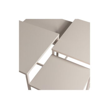 Béžový kovový konferenčný stolík 70x70 cm Mida – WOOOD - Image 6