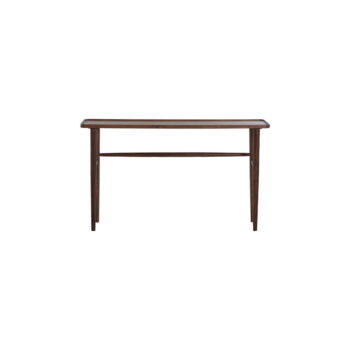 Hnedý konzolový stolík z masívu akácie 30x140 cm Qiano – Light & Living