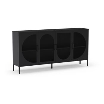 Čierna komoda 160x90 cm Tayra – Marckeric - Image 3