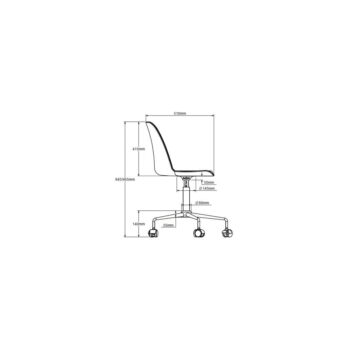Sivá kancelárska stolička Unique Furniture – Obrázok 7