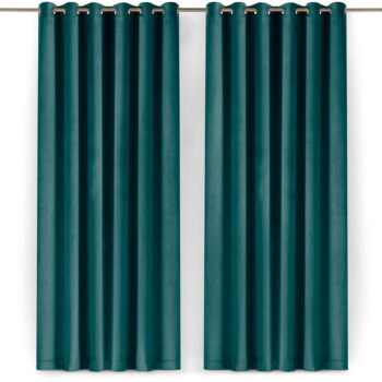 Zamatový dimout záves v petrolejovej farbe 400x270 cm Velto – Filumi - Image 5