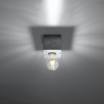 Sivé stropné svietidlo 10x10 cm Gabi – Nice Lamps - Image 3