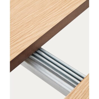 Rozkladací jedálenský stôl s doskou v dubovom dekore v prírodnej farbe 90x120 cm Montuiri – Kave Home - Image 5
