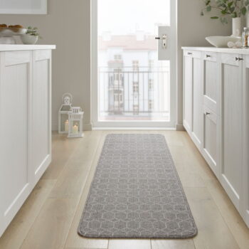 Svetlosivý umývateľný behúň 57x230 cm Argyll – Flair Rugs – Obrázok 3