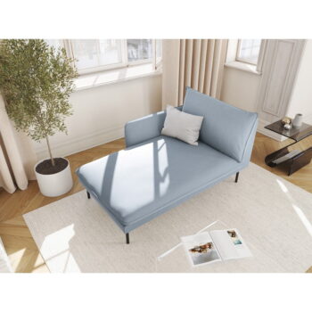 Svetlomodrá zamatová leňoška (ľavý roh) Vienna – Cosmopolitan Design - Image 4