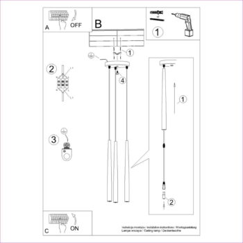 Čierne závesné svietidlo ø 19,5 cm Bliss – Nice Lamps – Obrázok 5