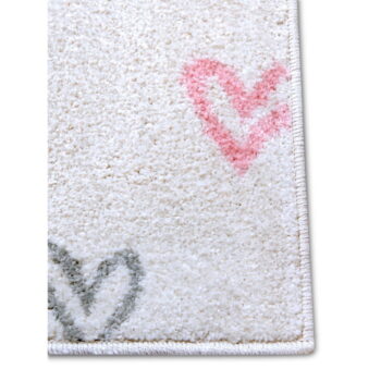 Biely detský koberec 120x170 cm Hearts – Hanse Home – Obrázok 4