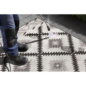 Čierno-krémový vonkajší koberec NORTHRUGS Malibu, 80 x 150 cm - Image 6