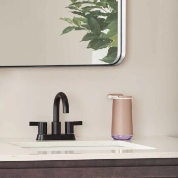 Automatický oceľový dávkovač mydla v zlatej farbe 266 ml - simplehuman - Image 3