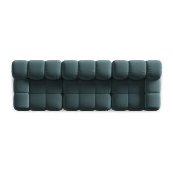 Zamatová pohovka v petrolejovej farbe 282 cm Bellis – Micadoni Home - Image 4
