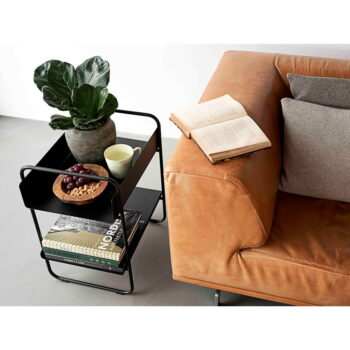 Čierny kovový konzolový stolík 36x48 cm A-Console - Zone - Image 4