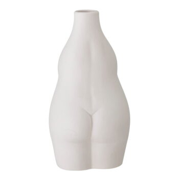 Biela kameninová váza Bloomingville Elora, výška 18 cm - Image 3