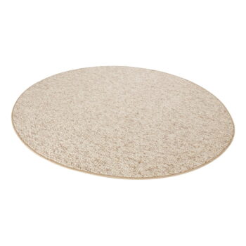 Svetlohnedý okrúhly koberec ø 133 cm Wolly – BT Carpet - Image 5