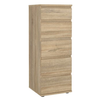 Vysoká komoda v dekore duba v prírodnej farbe 40x107 cm Nova – Tvilum - Image 5