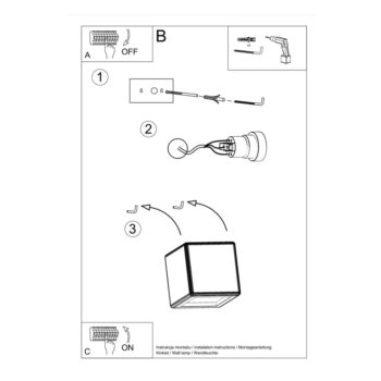Biele nástenné svietidlo Komodo – Nice Lamps - Image 7