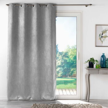Svetlosivý zamatový zatemňovací záves 135x280 cm Melodie – douceur d'intérieur - Image 3