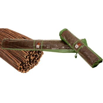 Balkónová zástena z prútia v prírodnej farbe 300x100 cm – Garden Pleasure – Obrázok 2