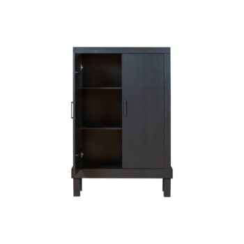 Čierna skrinka z borovicového dreva 107x160 cm Bonk – Basiclabel - Image 3