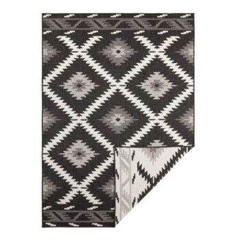 Čierno-krémový vonkajší koberec NORTHRUGS Malibu, 80 x 150 cm - Image 2