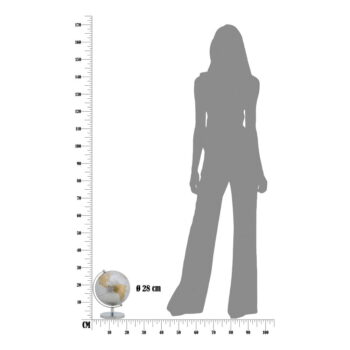 Stolová dekorácia v strieborno-zlatej farbe Mauro Ferretti Globe, výška 28 cm – Obrázok 8
