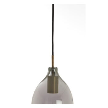Závesné svietidlo so skleneným tienidlom v tmavosivo-bronzovej farbe ø 35 cm Lukaro – Light & Living - Image 3