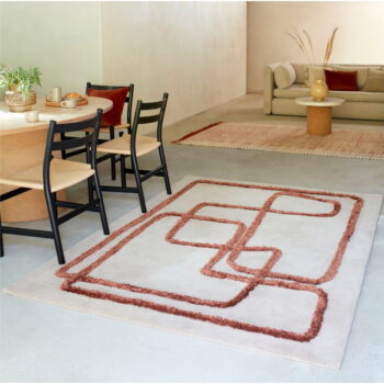 Ručne tkaný vlnený koberec v tehlovej a krémovej farbe 200x300 cm Matrix - Asiatic Carpets - Image 2