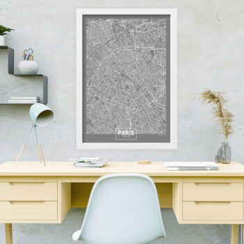 Plagát v ráme 40x55 cm Paris – Wallity - Image 2