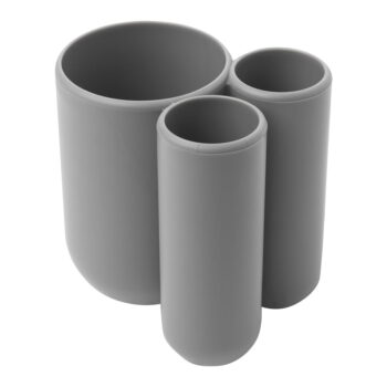 Sivý plastový téglik na zubné kefky Touch – Umbra - Image 5
