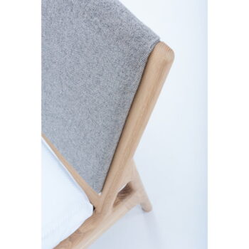 Sivá/prírodná čalúnená dvojlôžková posteľ z dubového dreva 180x200 cm Fawn - Gazzda – Obrázok 6