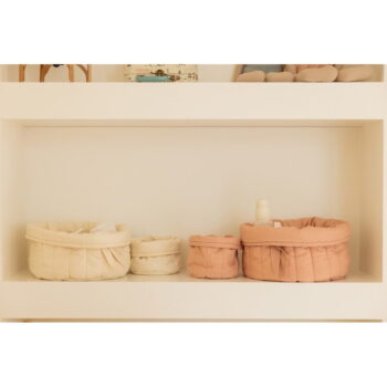 Krémové látkové detské úložné boxy v súprave 2 ks ø 30x20 cm Bambia Natural – Lorena Canals - Image 8