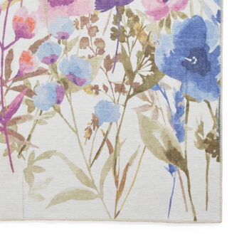 Fialový prateľný koberec 152x230 cm Country Floral – Catherine Lansfield - Image 7