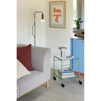 Svetlosivá LED stmievateľná stolová lampa (výška 20 cm) BringMe – Hübsch - Image 3