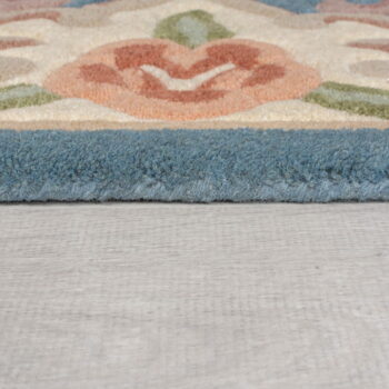 Modrý koberec z vlny Flair Rugs Aubusson, 120 × 180 cm - Image 5