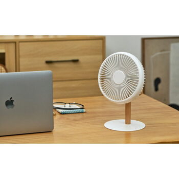 Krémovobiela stolová lampa s ventilátorom na diaľkové ovládanie (výška 26 cm) Beyond - Gingko – Obrázok 8