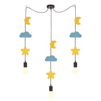 Žlto-modré závesné svietidlo Trio – Candellux Lighting - Image 4