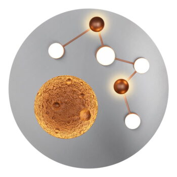 LED stmievateľné stropné svietidlo v bielo-bronzovej farbe ø 50 cm Zodiac – Trio - Image 4