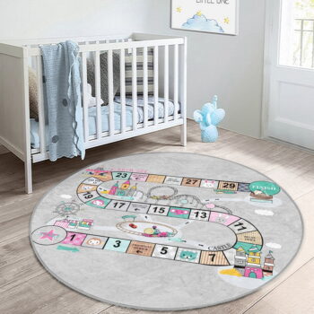 Sivý detský koberec ø 100 cm Comfort – Mila Home - Image 7