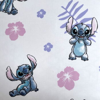 Napínacia bavlnená detská plachta na jednolôžko 90x200 cm Lilo and Stitch – Jerry Fabrics - Image 3