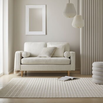 Biely umývateľný koberec zo ženilky 80x160 cm Elton – Flair Rugs - Image 3