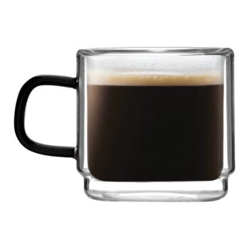 Sklenené hrnčeky v súprave 2 ks na espresso 80 ml Carbon – Vialli Design – Obrázok 2