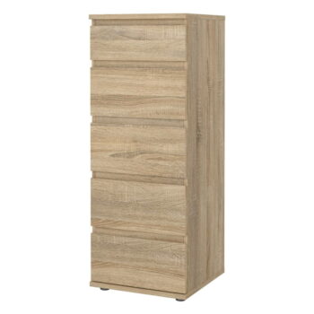 Vysoká komoda v dekore duba v prírodnej farbe 40x107 cm Nova – Tvilum - Image 7