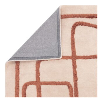 Ručne tkaný vlnený koberec v tehlovej a krémovej farbe 200x300 cm Matrix - Asiatic Carpets - Image 6